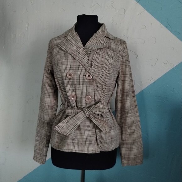 Paris Blues Jackets & Blazers - Paris Blues Plaid Coat